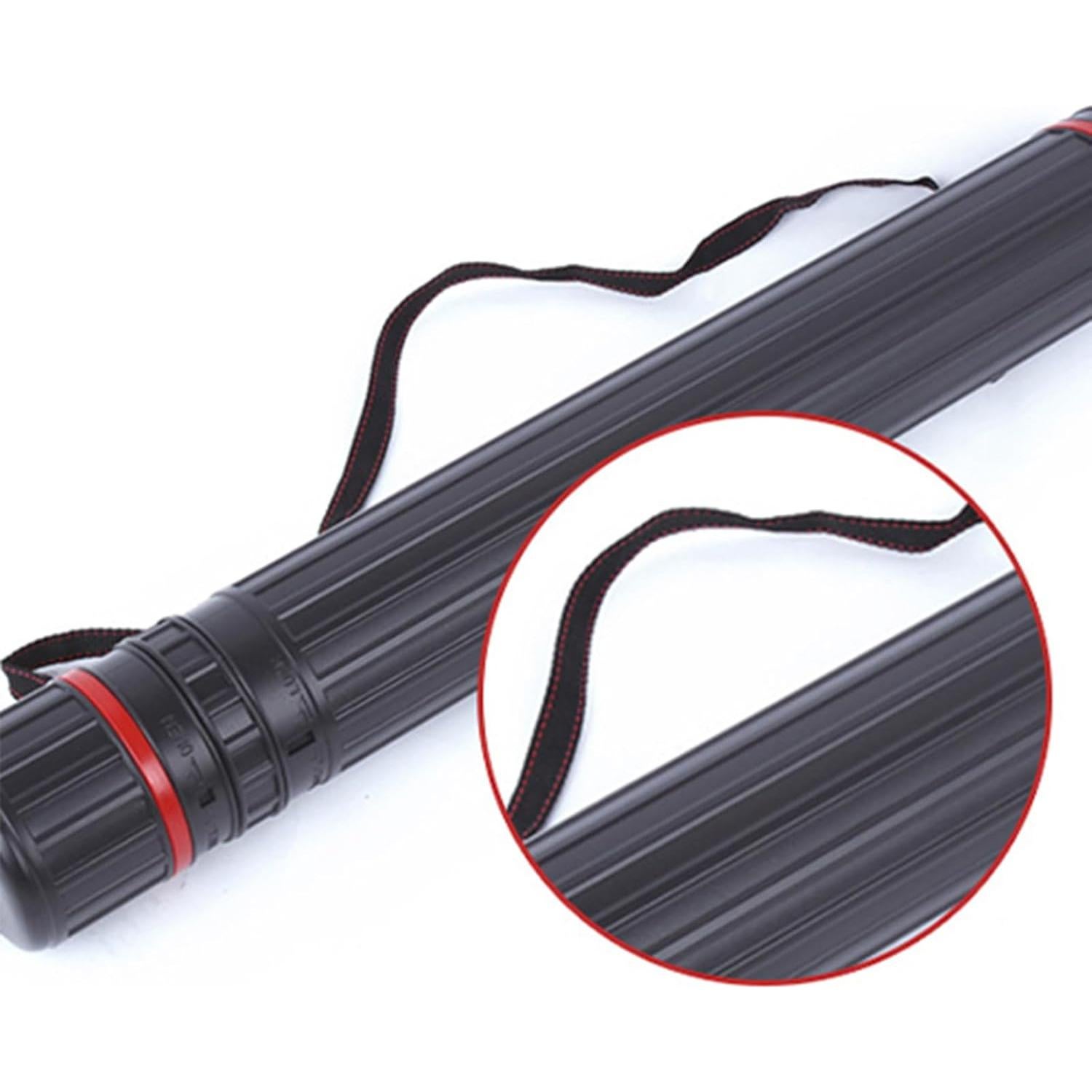 Tubo Telescópico DEWEL para Póster y Caña de Pescar XL Negro