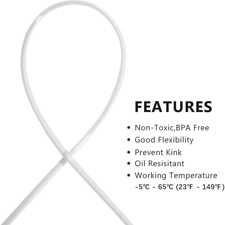 Tubo de PVC Flexible QuQuyi 12mm ID x 14mm OD 1.0m