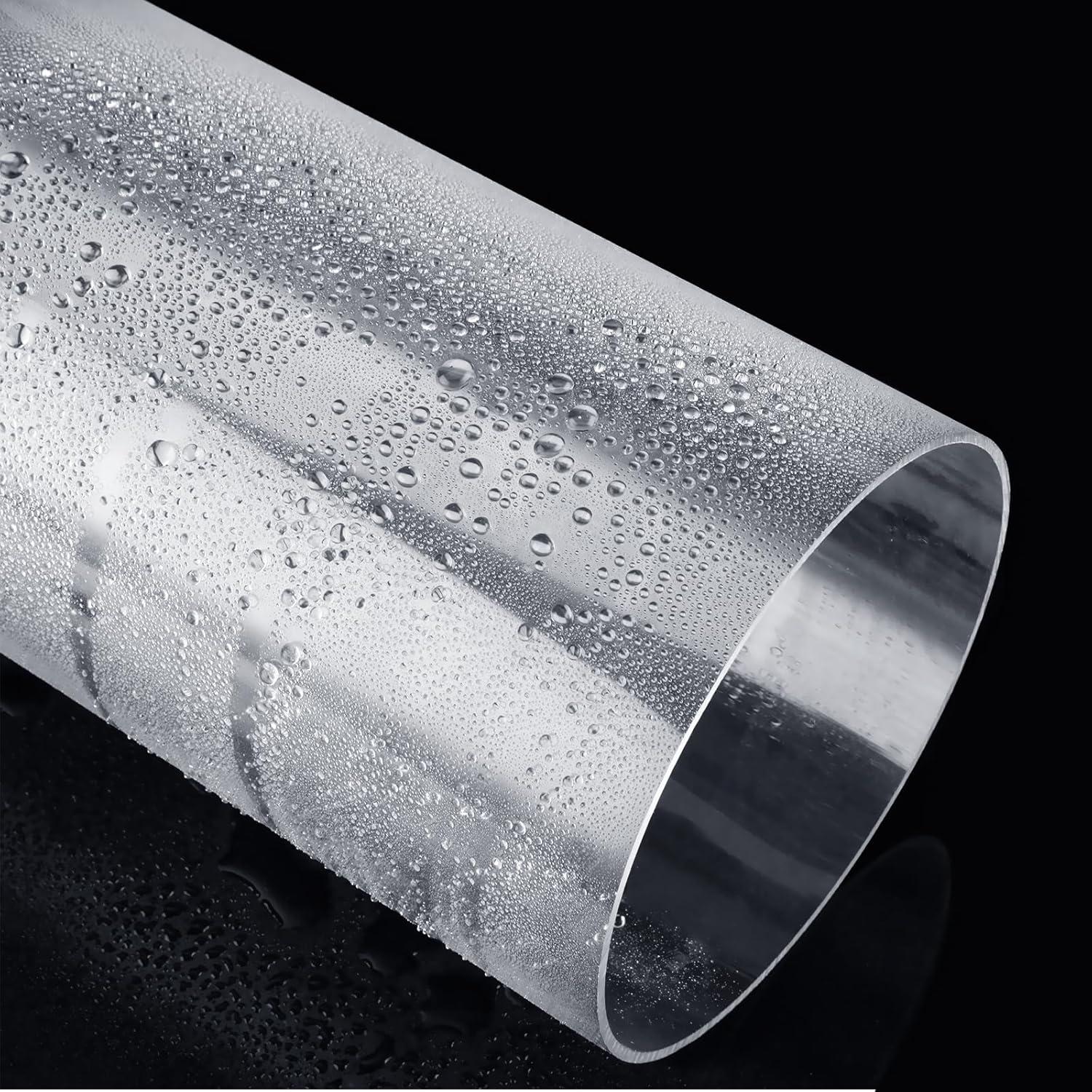 Tubo PETG Claro 2 Pcs 150 mm x 400 mm para Enfriamiento PC