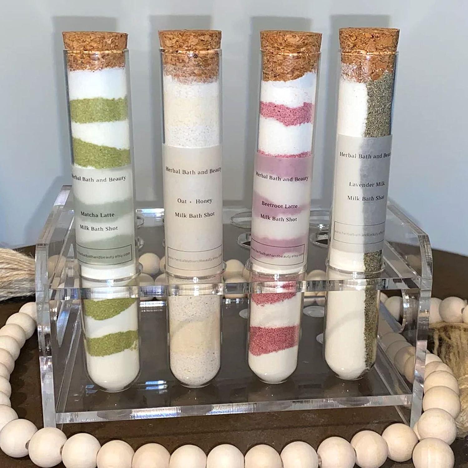 Tubo de Ensayo de Vidrio DEPEPE 25pcs 50ml 25x140mm con Corcho