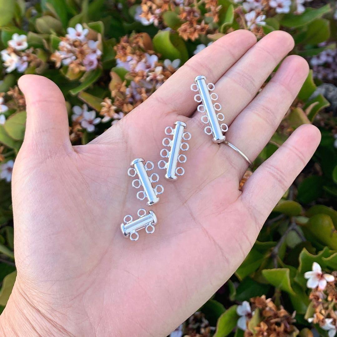 Cierre de Tubo de Plata Esterlina Adabele 2pcs 30.4mm 5 Cuerdas