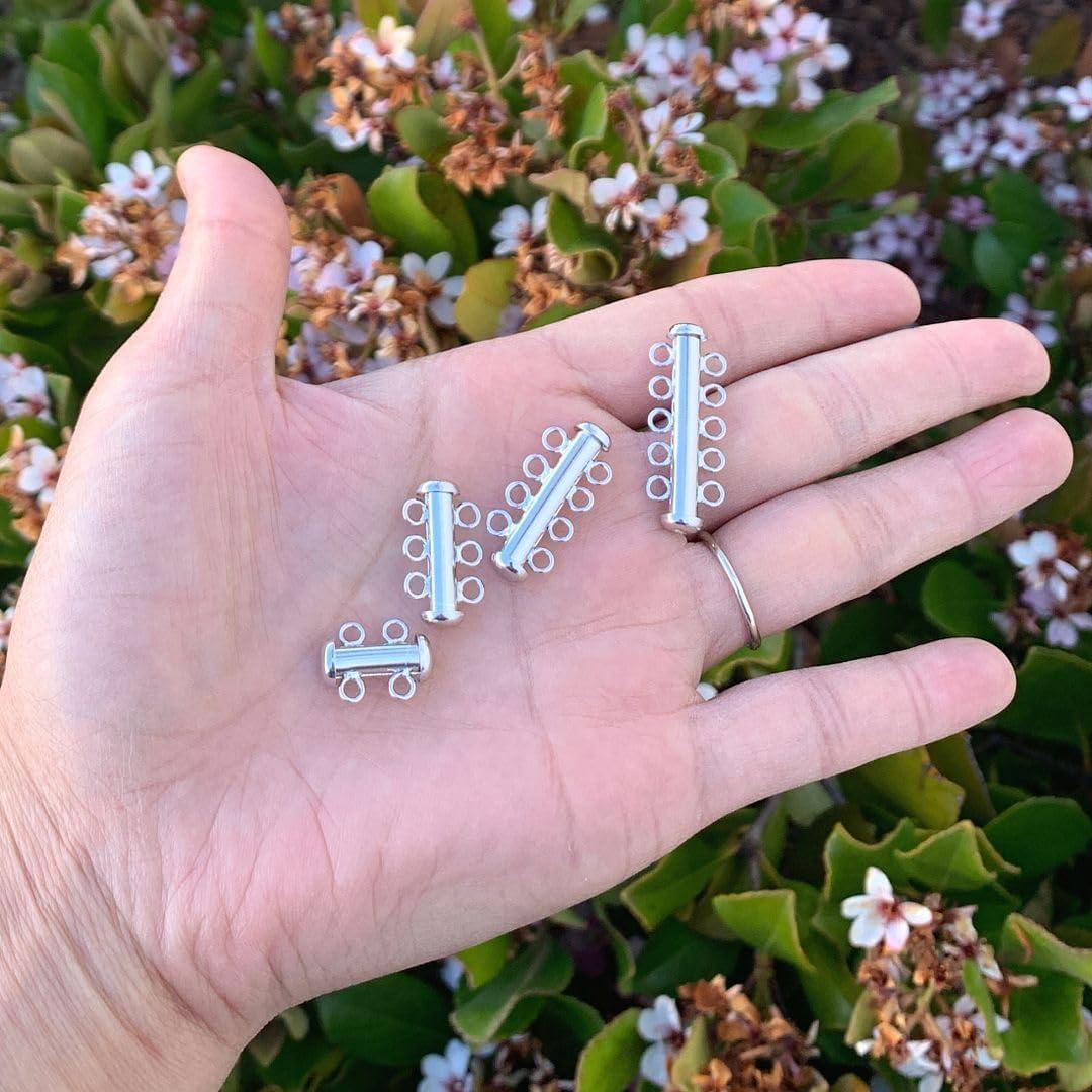 Cierre de Tubo de Plata Esterlina Adabele 2pcs 30.4mm 5 Cuerdas