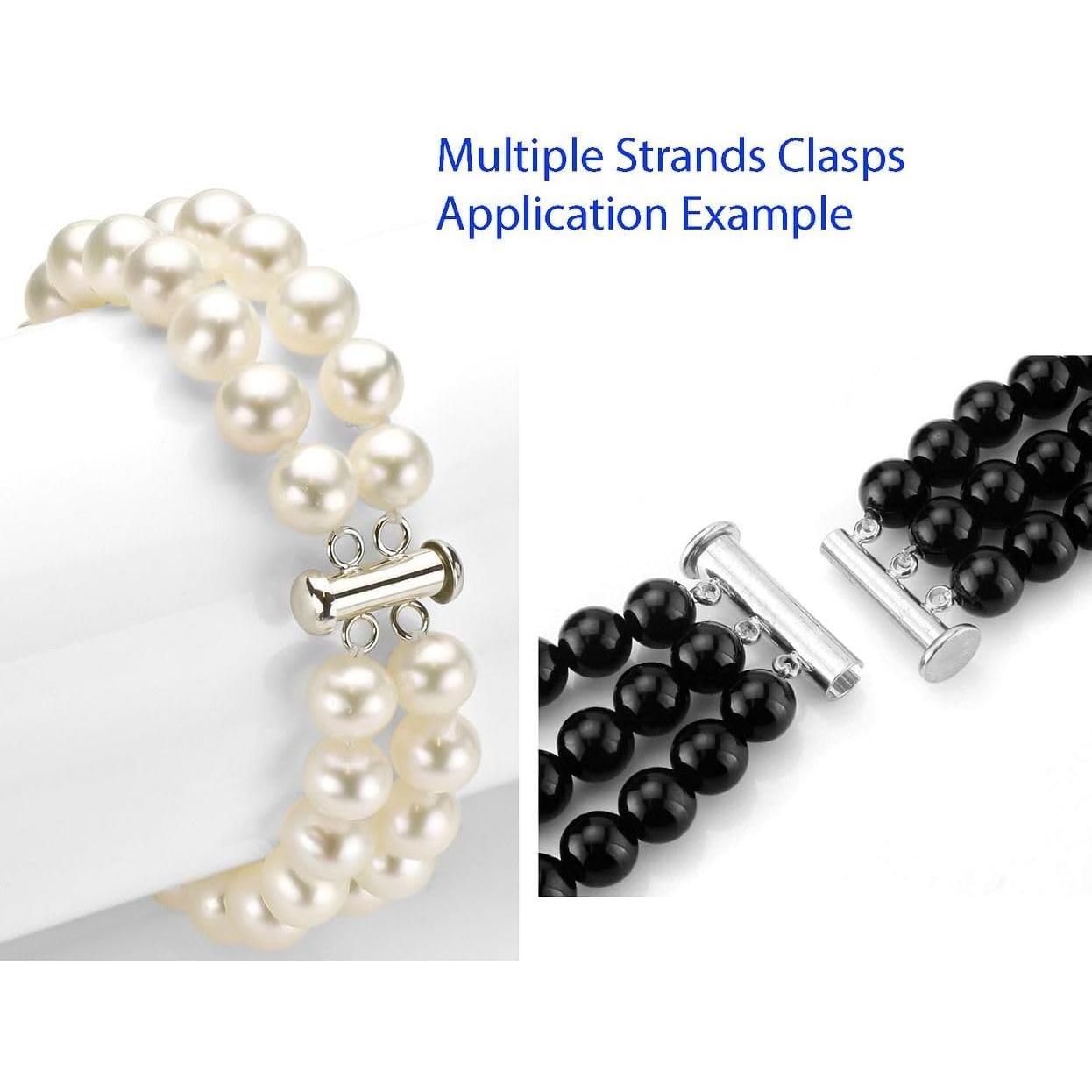 Cierre de Tubo de Plata Esterlina Adabele 2pcs 30.4mm 5 Cuerdas