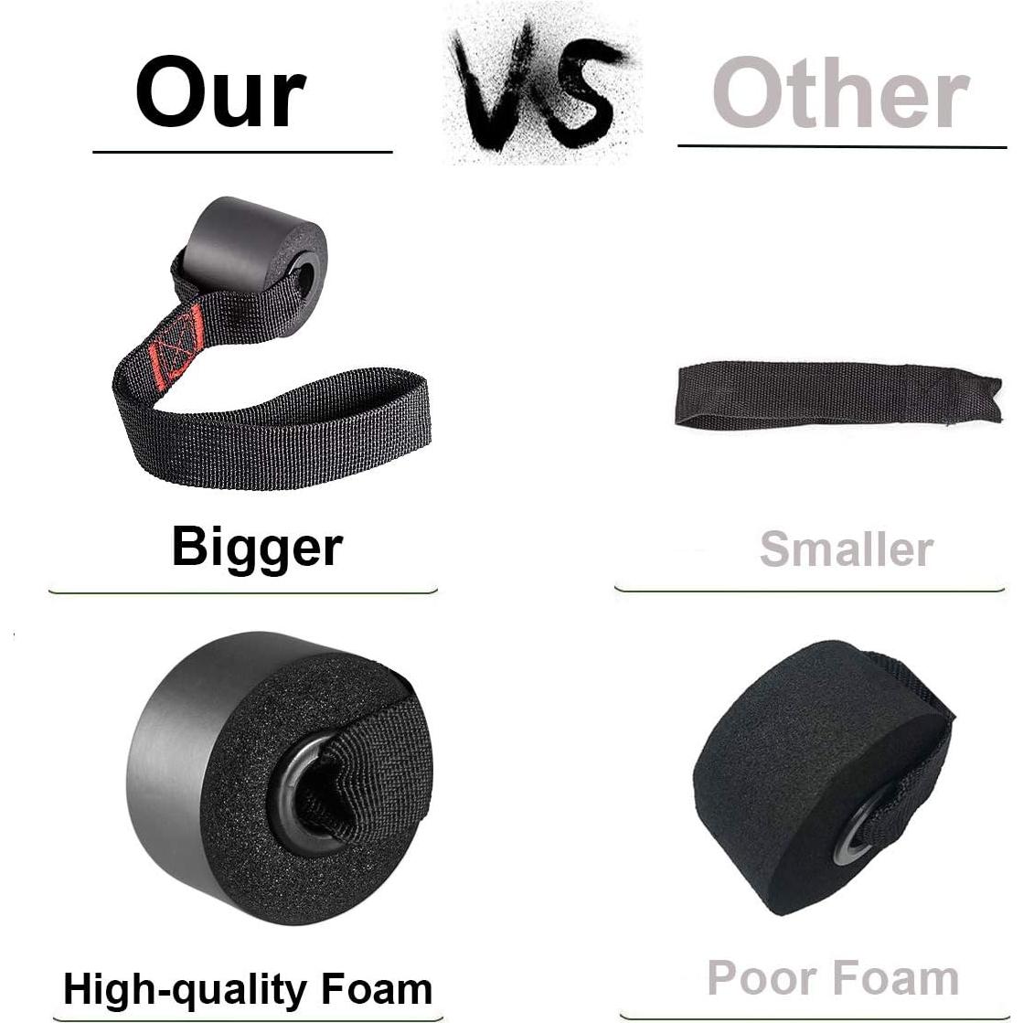 Anclaje de puerta EddHomes para bandas de resistencia - Negro