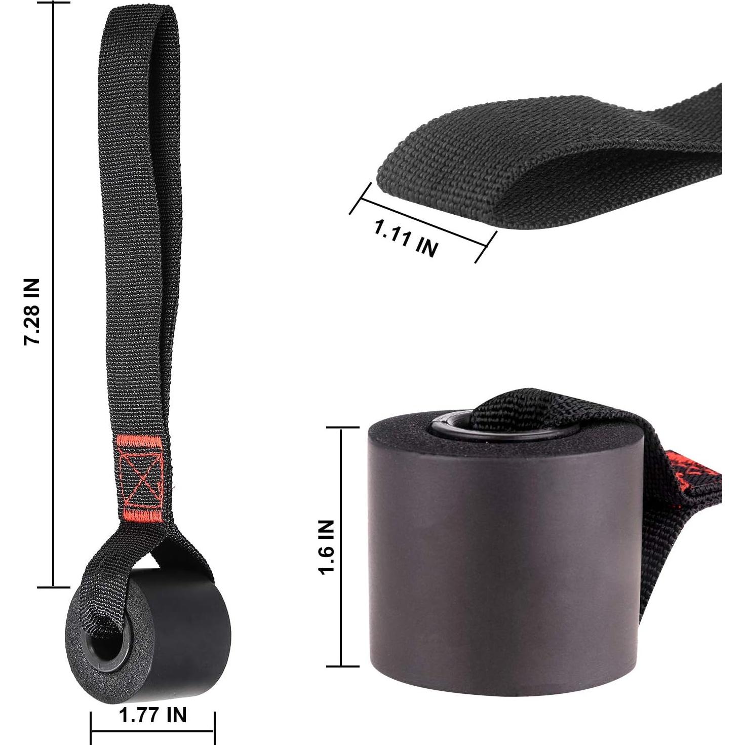 Anclaje de puerta EddHomes para bandas de resistencia - Negro