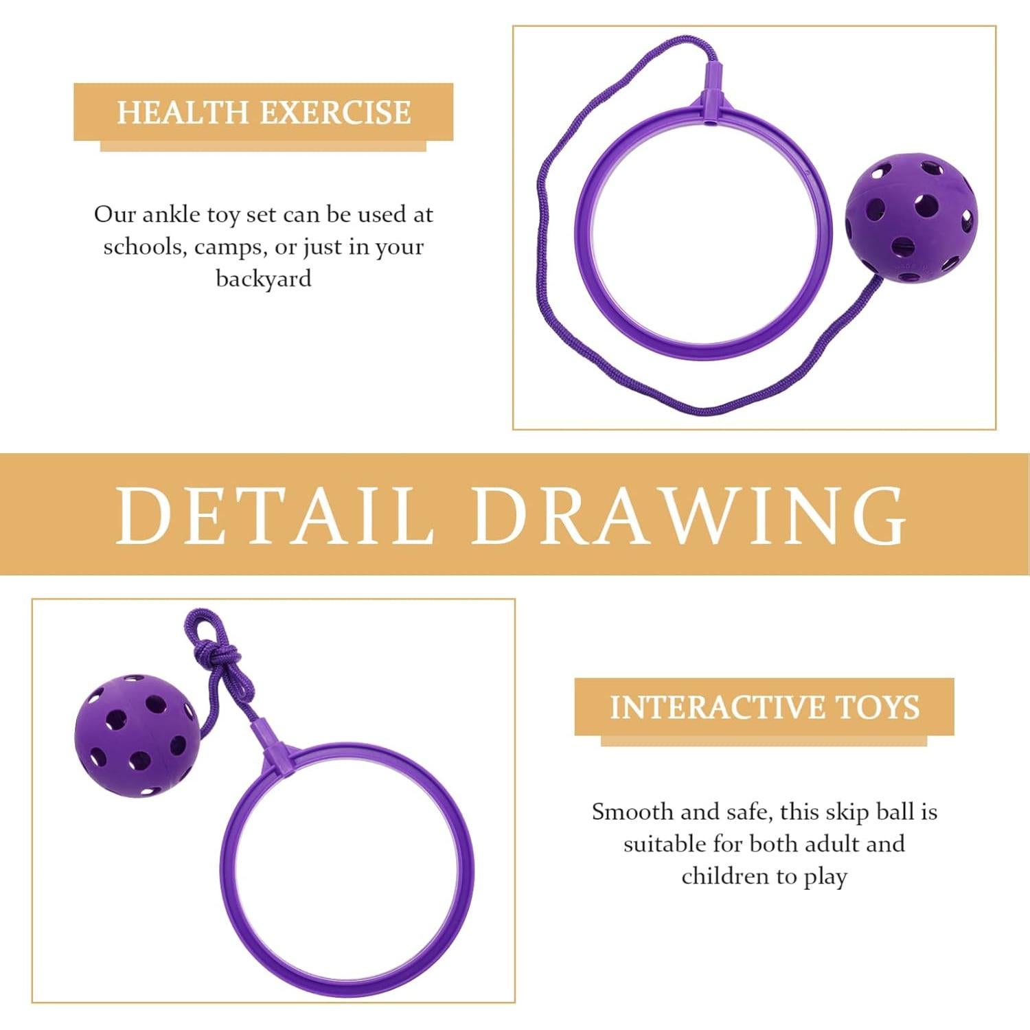 Bola de Salto BESPORTBLE 2 Pcs Juguete para Niños 33x6cm