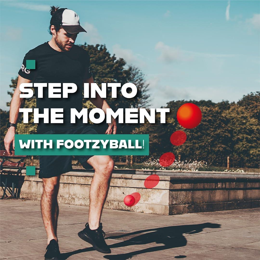 Pelota de Patada Retráctil Blue Orange FootzyBall - Juguete Activo