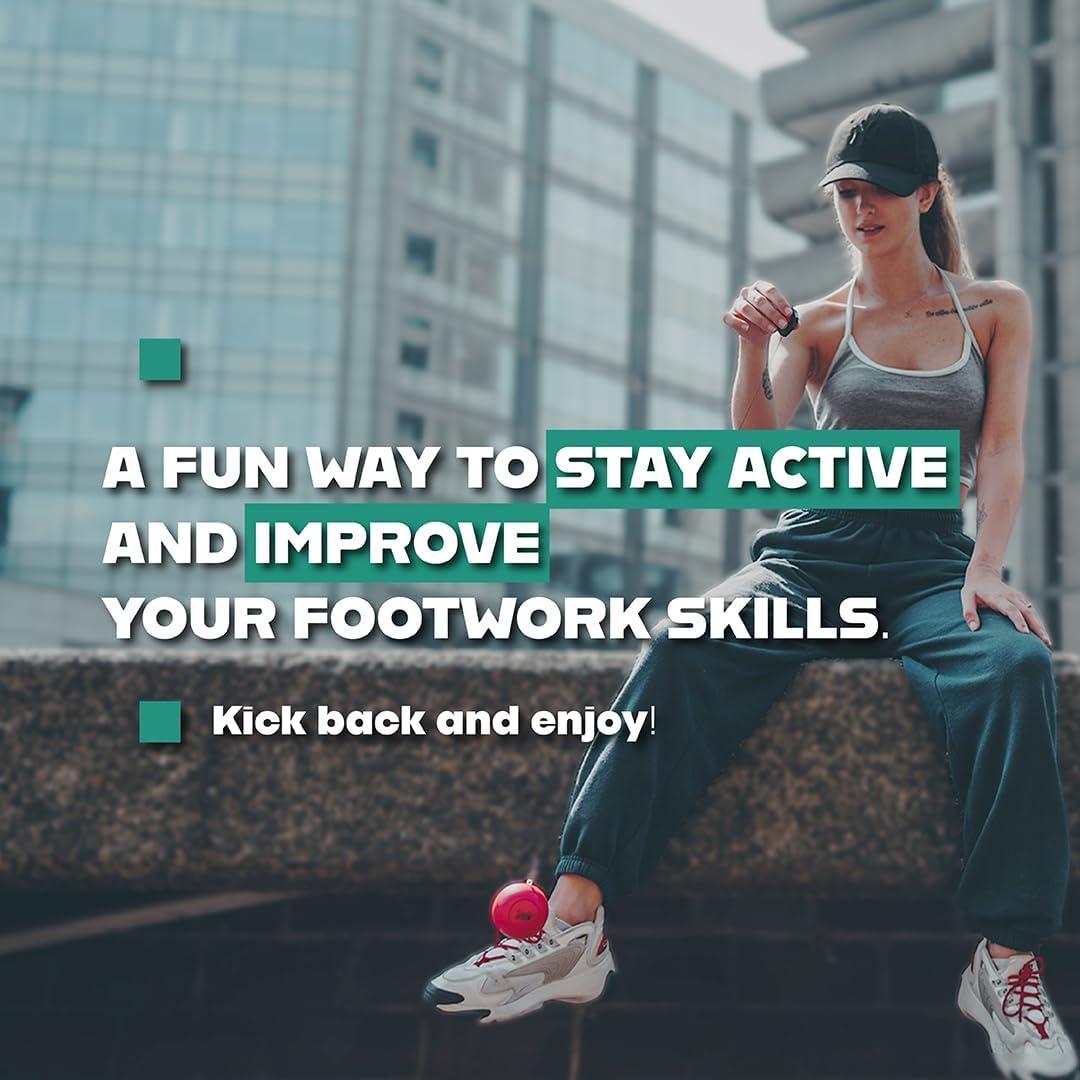 Pelota de Patada Retráctil Blue Orange FootzyBall - Juguete Activo