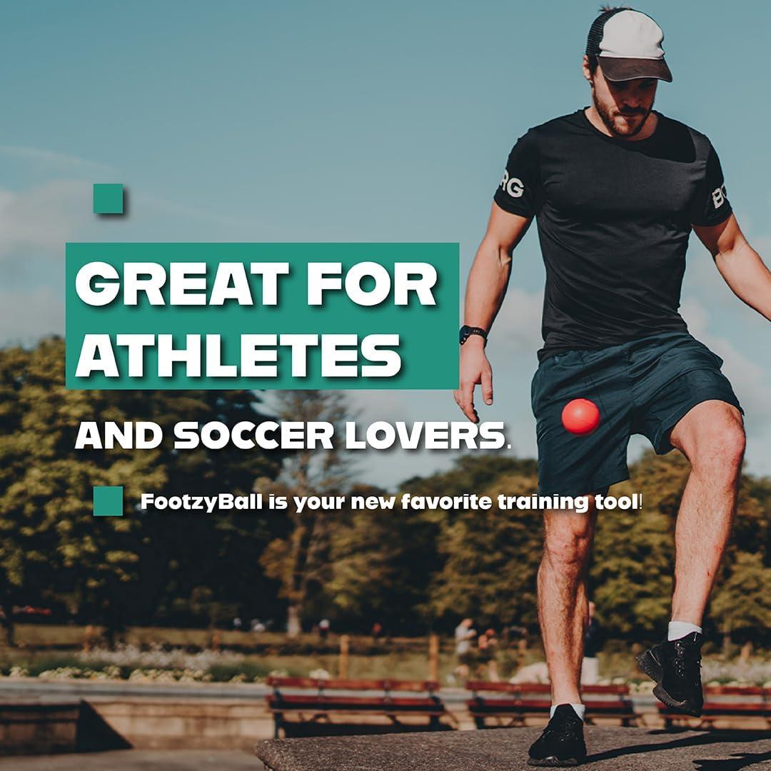 Pelota de Patada Retráctil Blue Orange FootzyBall - Juguete Activo