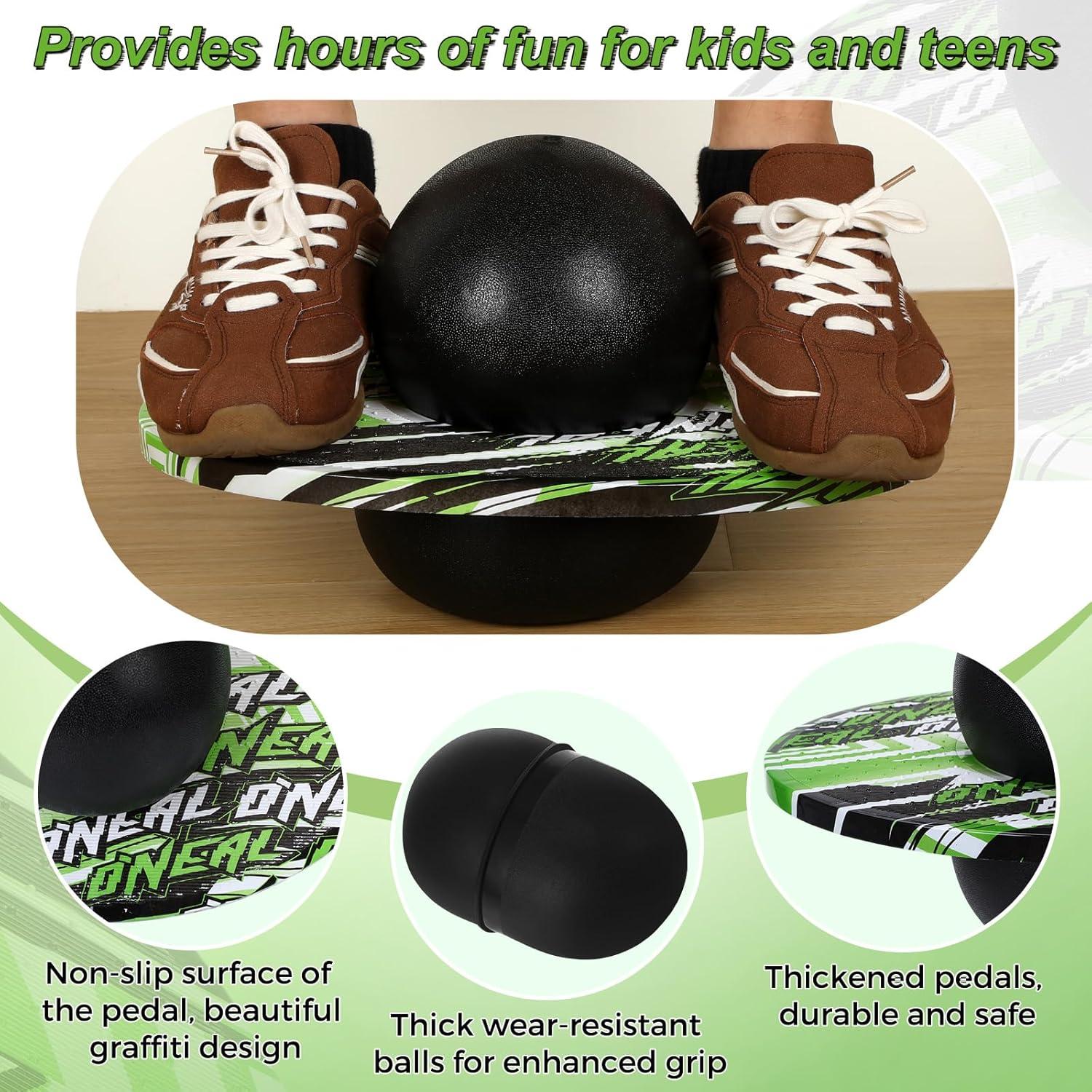 Pelota Pogo WinnerWhy para Niños hasta 32.9kg Verde/Negro