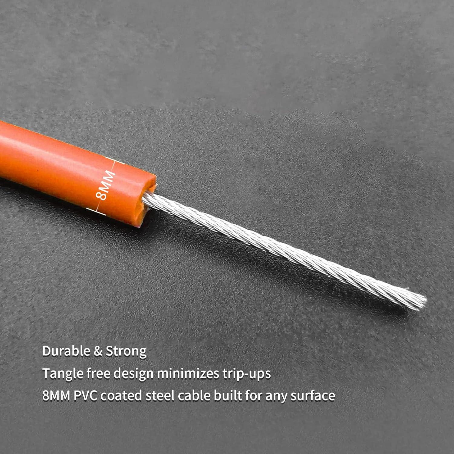 Cuerda de Salto con Peso Hererope 2.49m Ajustable Naranja