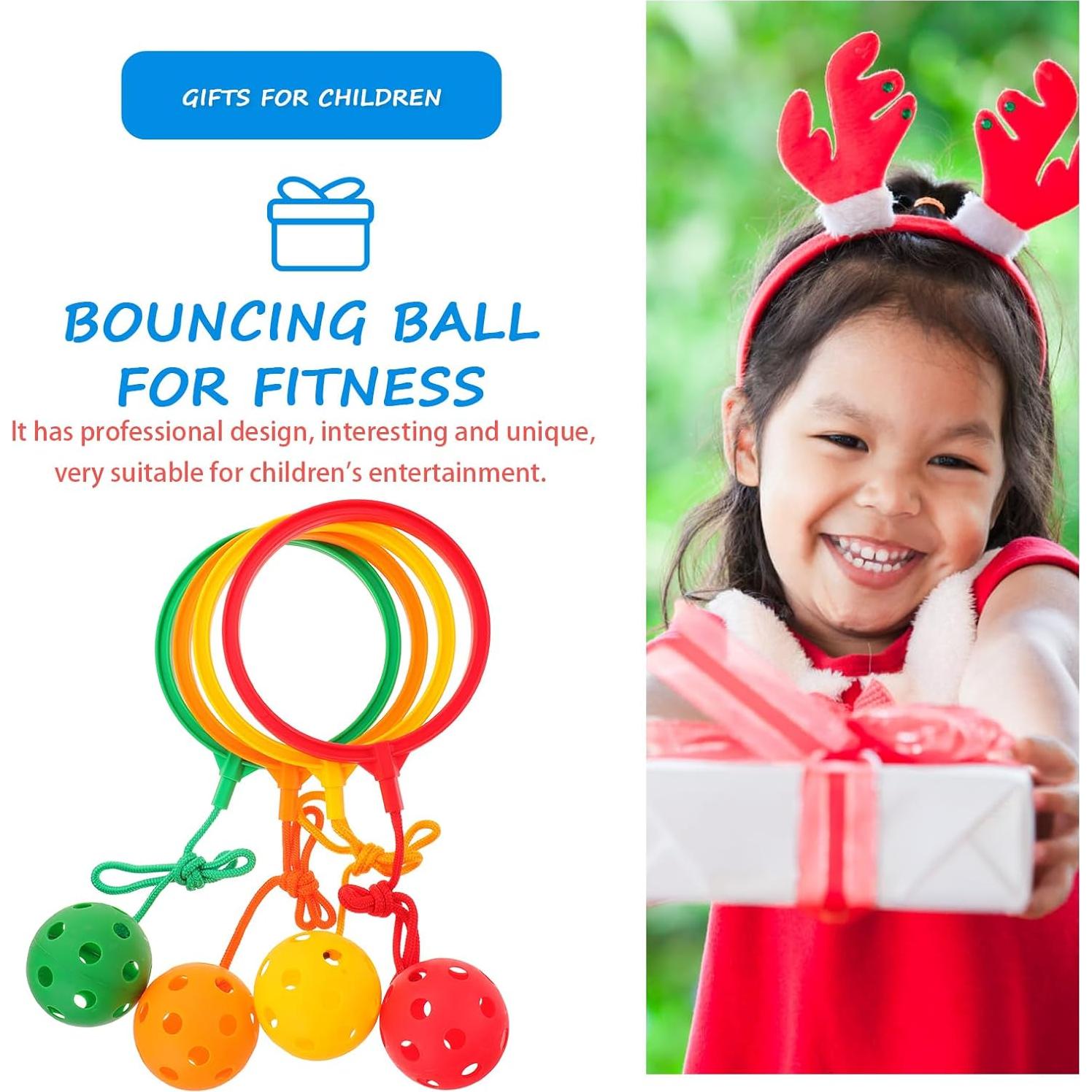 Kisangel Juguetes de Anillo Saltar 4 Piezas para Ejercicio