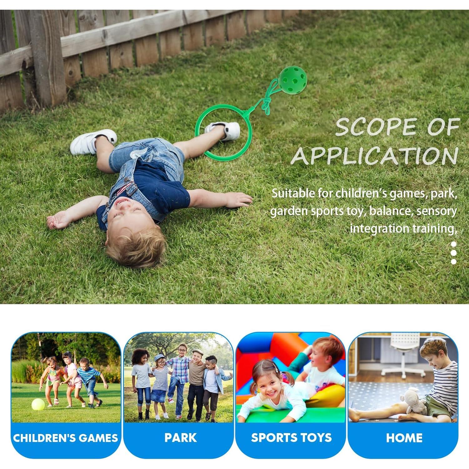 Kisangel Juguetes de Anillo Saltar 4 Piezas para Ejercicio