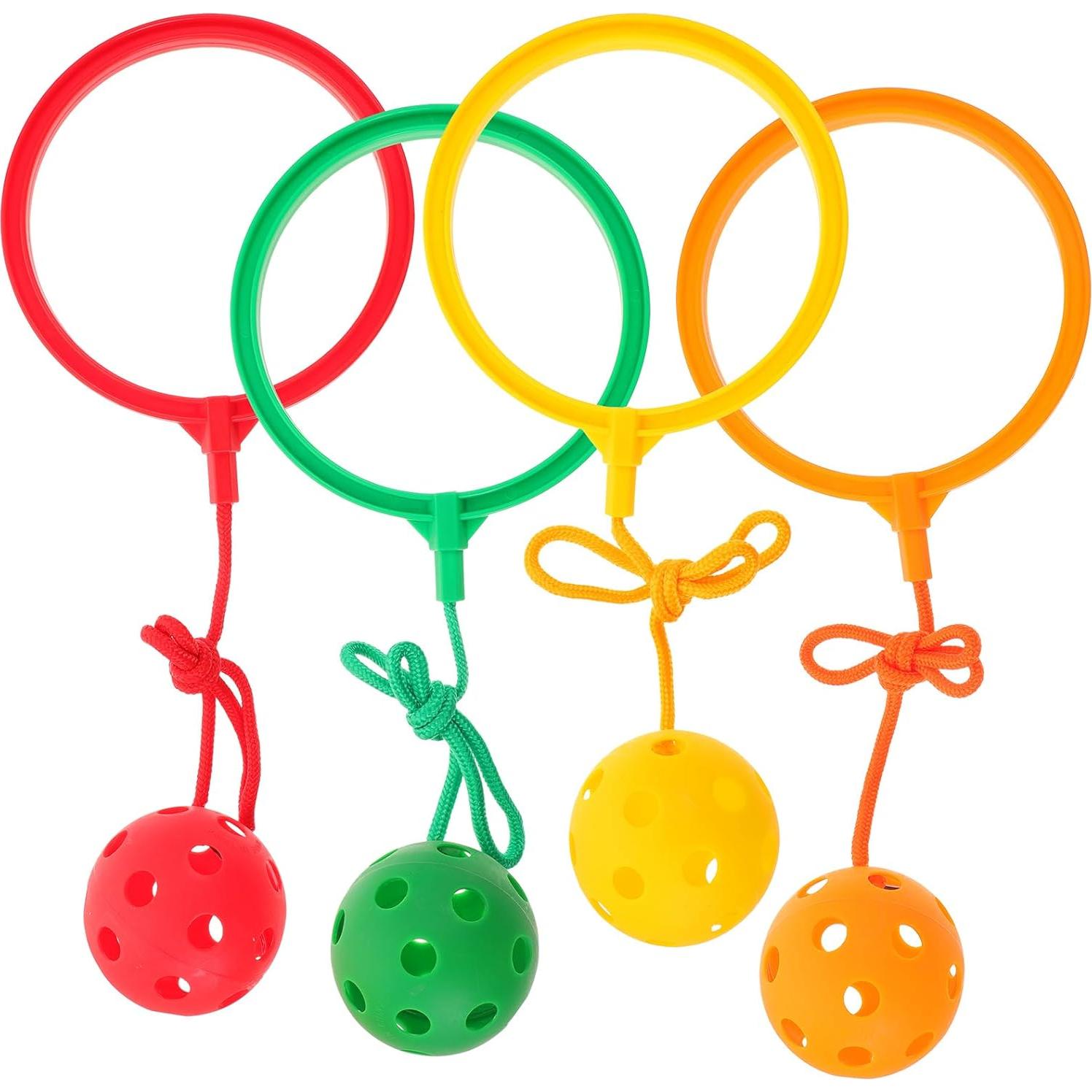 Kisangel Juguetes de Anillo Saltar 4 Piezas para Ejercicio