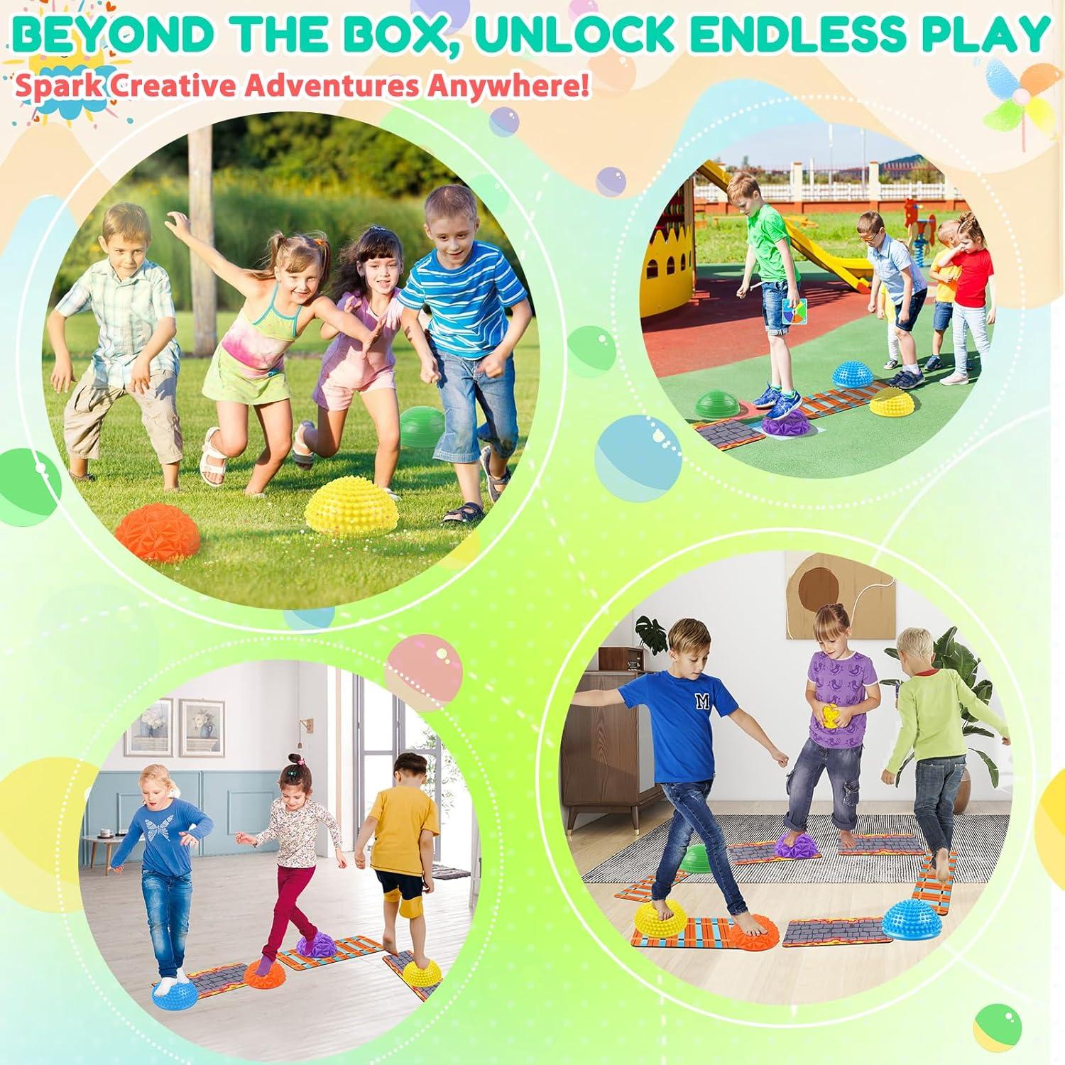 Piedras de Equilibrio IVENRXIU con Alfombrillas y Pelota - 2.2 kg