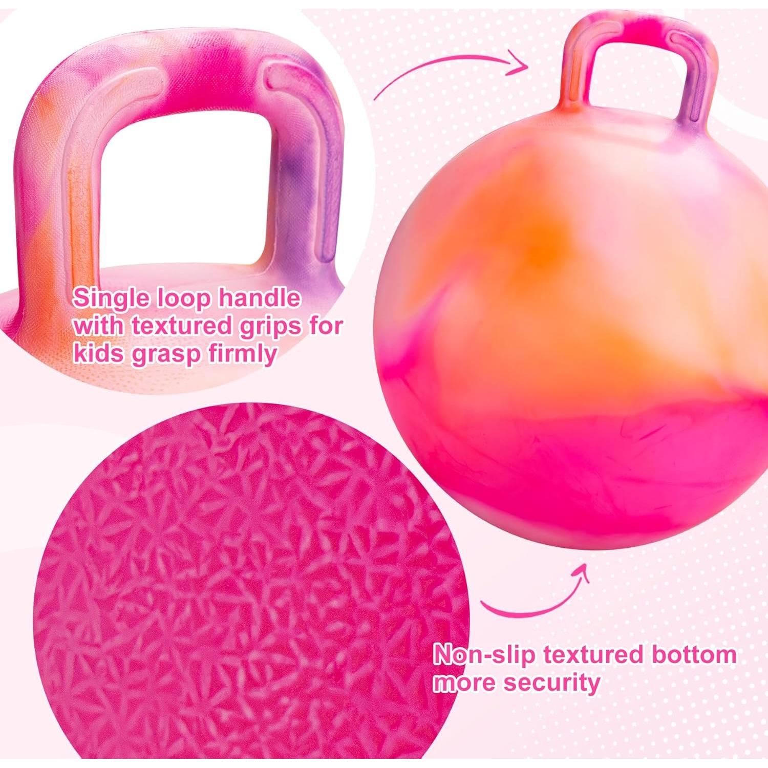 Pelota Saltarina ZOOJOY Nubes Naranjas 45cm para Niños 3-8 Años