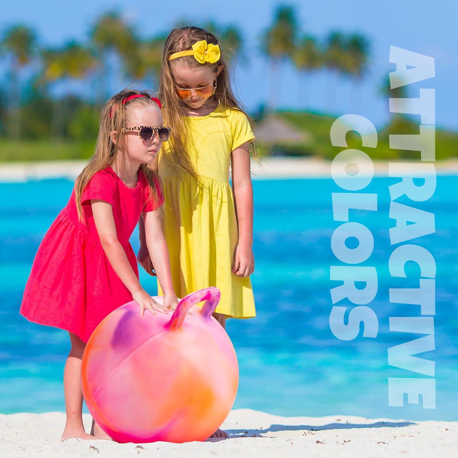 Pelota Saltarina ZOOJOY Nubes Naranjas 45cm para Niños 3-8 Años