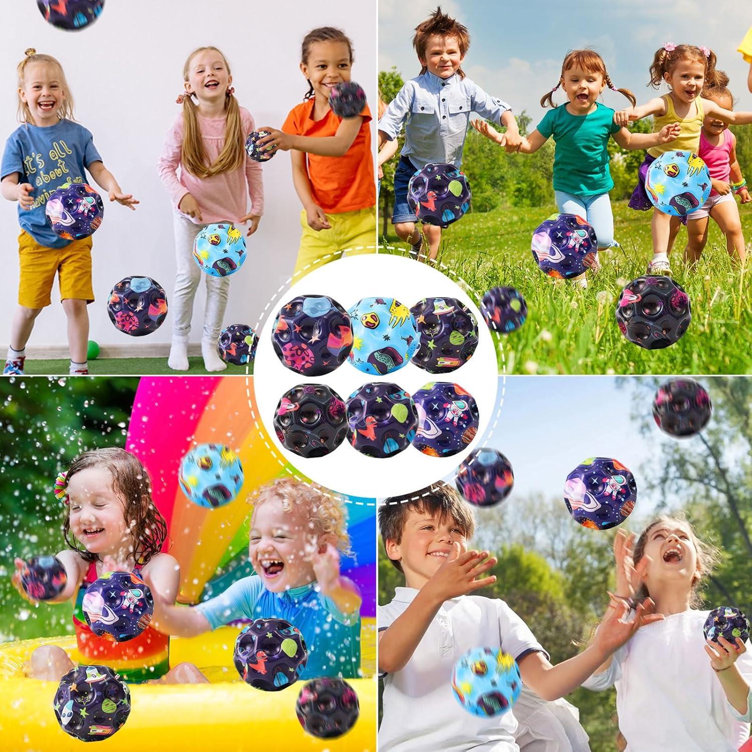 12 Pelotas Rebotadoras Coloridas YVBBHE para Niños 6.86 cm