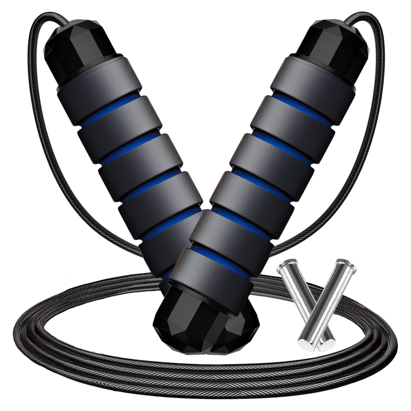 Cuerda de Salto con Peso Ajustable Goonidy 2.74m para Fitness