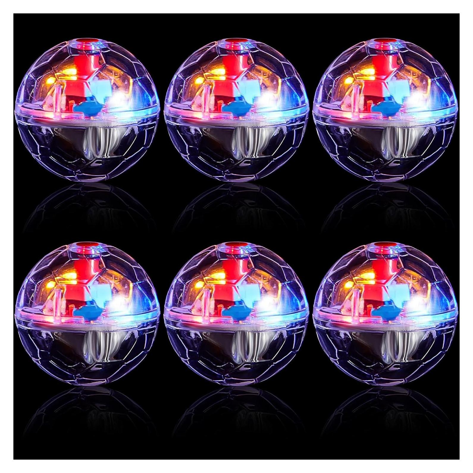 Bolas Interactivas para Gatos Sratte - 6 Piezas con Luz LED