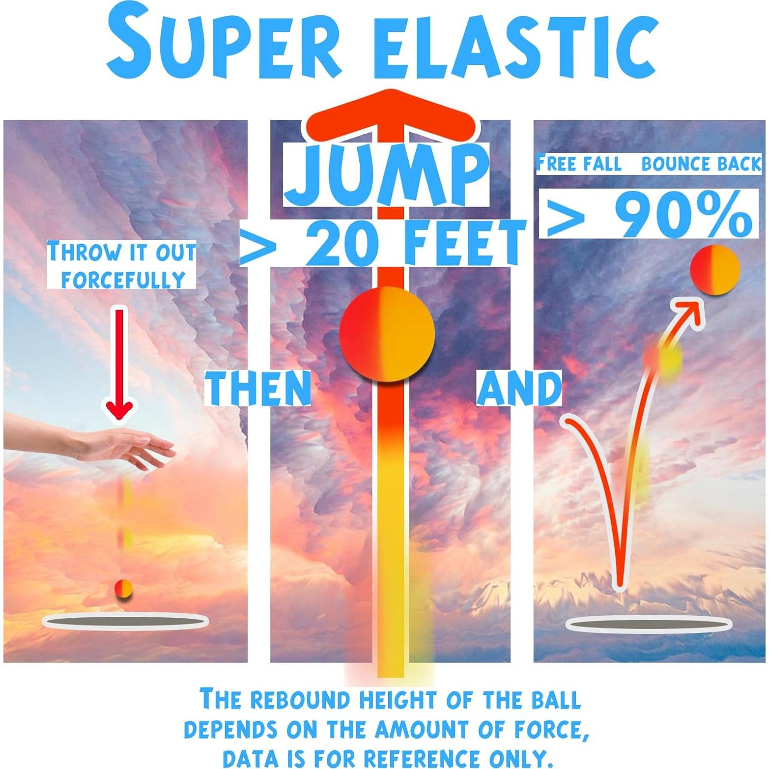 50 Pelotas Rebotadoras de Goma Whkvnng 32mm Multicolor