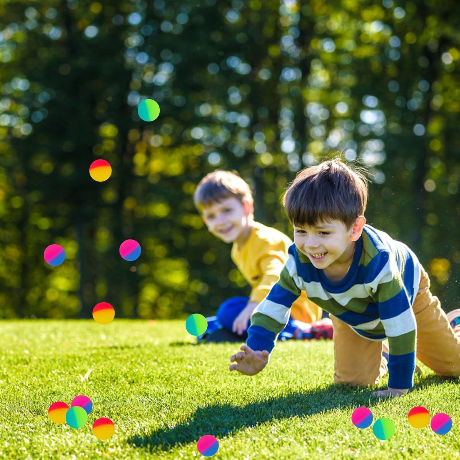 40 Pelotas Rebotadoras de Goma Irrmshr 32 mm Colores Brillantes