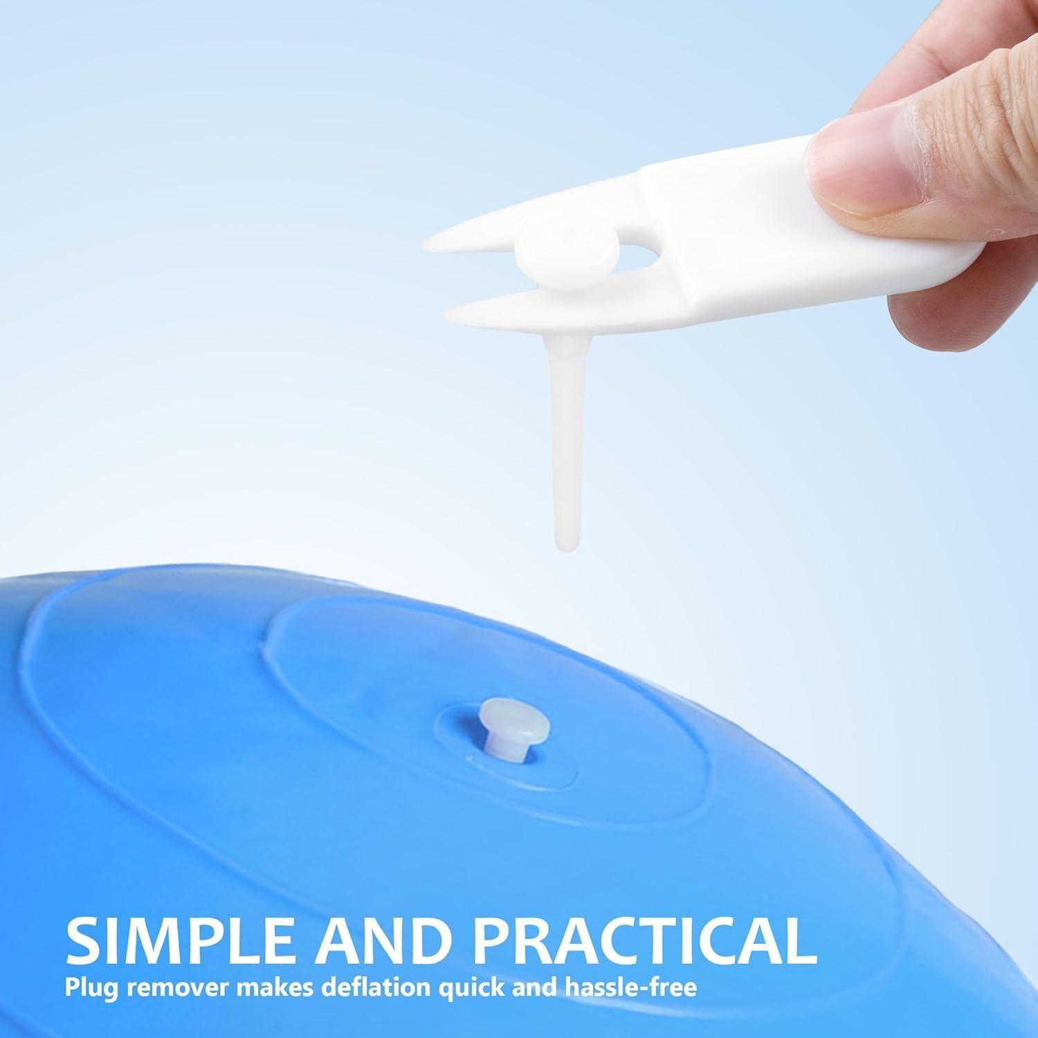 Quacc Kit de 6 Tapones de Reemplazo y Extractor para Pelotas de Yoga