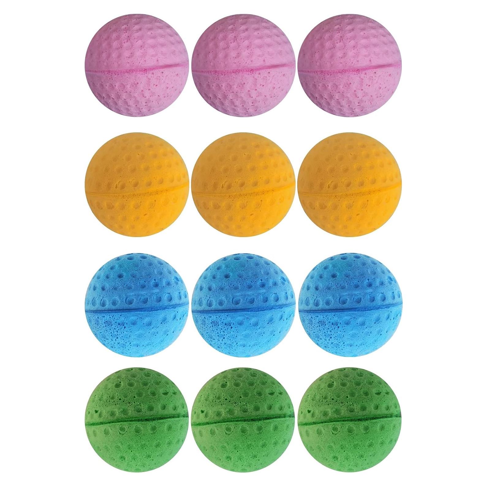 Pelotas de Esponja para Gatos Kingfh - Paquete de 12 Unidades