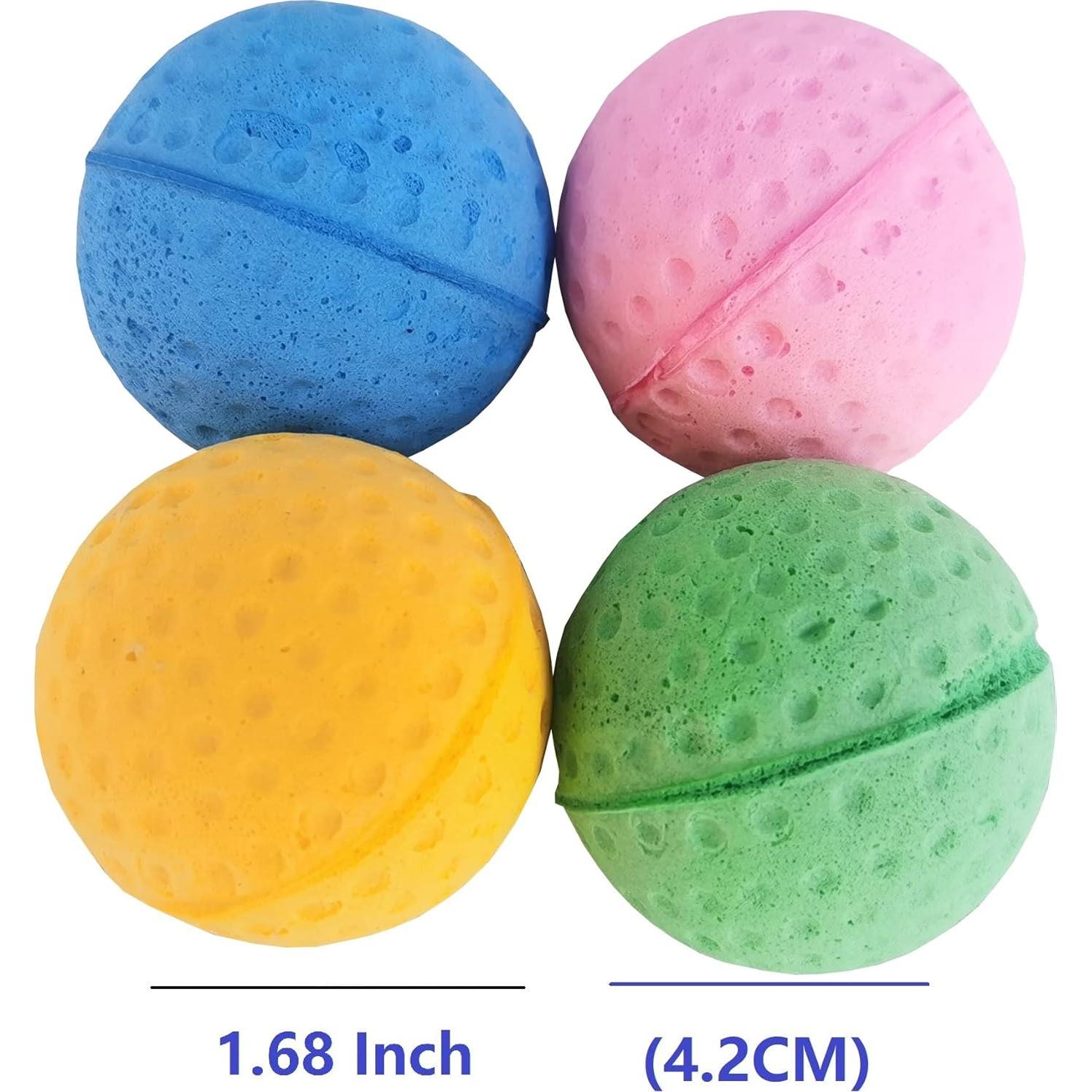 Pelotas de Esponja para Gatos Kingfh - Paquete de 12 Unidades