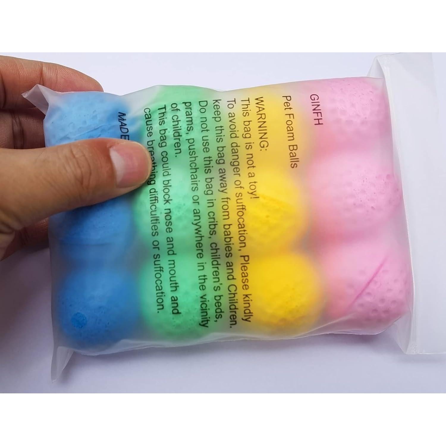 Pelotas de Esponja para Gatos Kingfh - Paquete de 12 Unidades