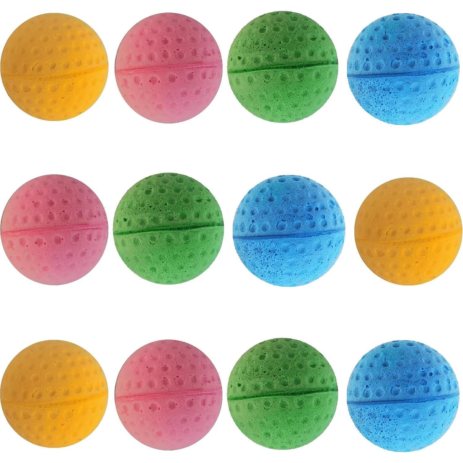 Pelotas de Esponja para Gatos Kingfh - Paquete de 12 Unidades