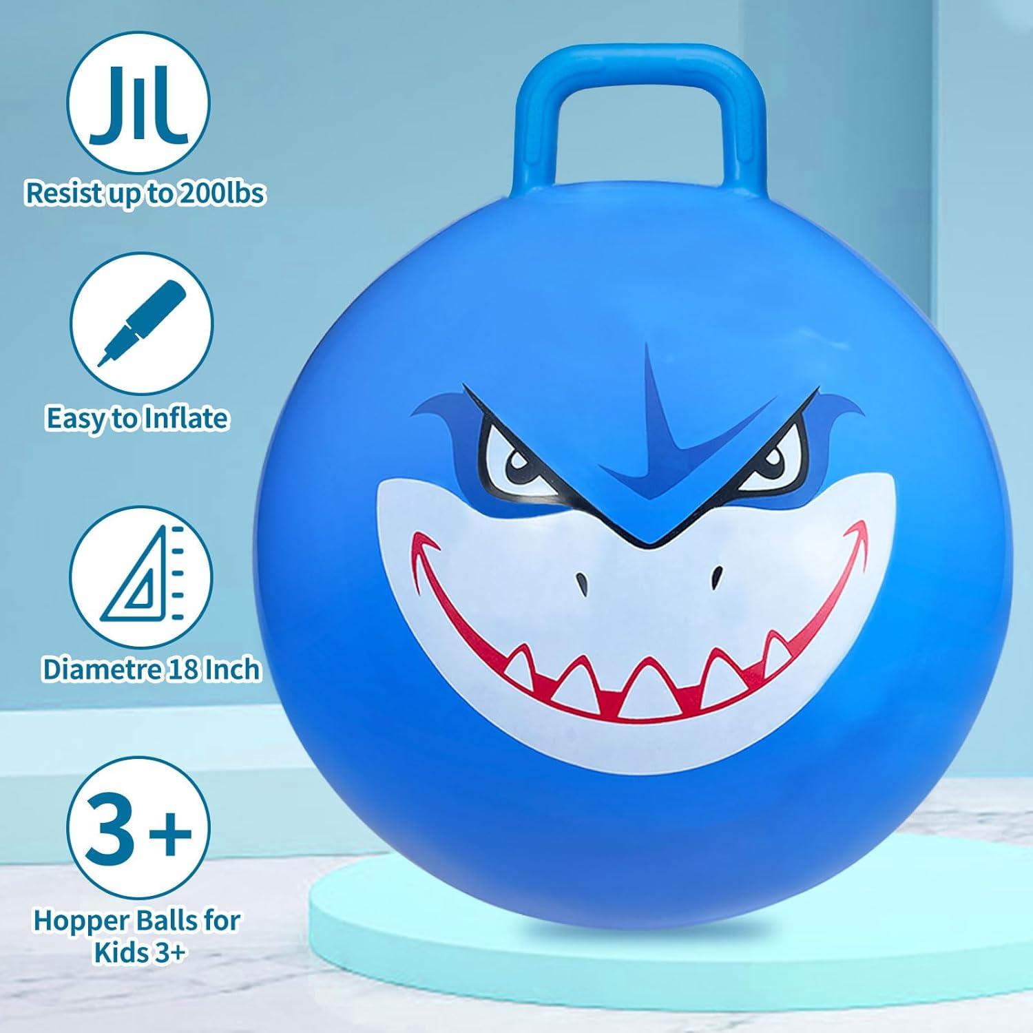 Pelotas Rebotadoras Hymaz 3P de 45 cm con Mangos para Niños