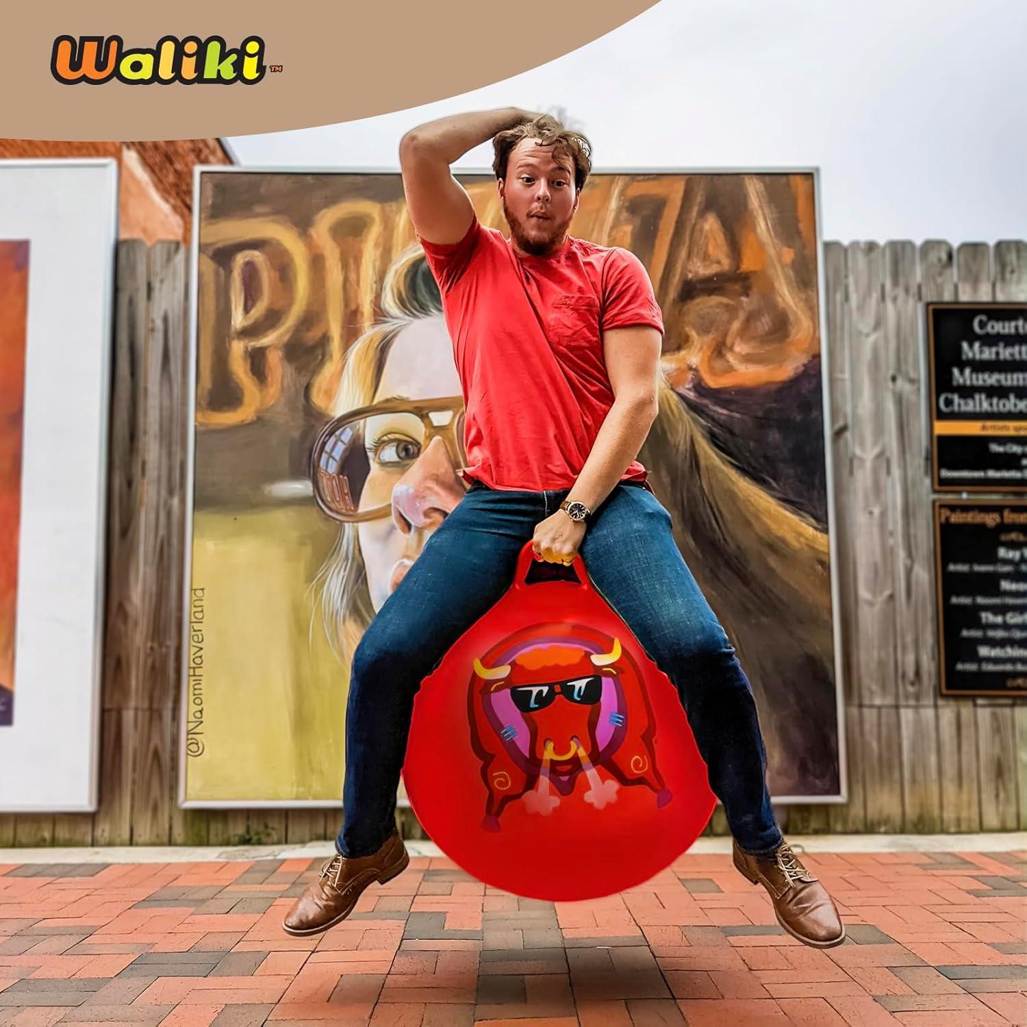 Pelota Saltarina WALIKI para Adultos 73.66 cm Roja