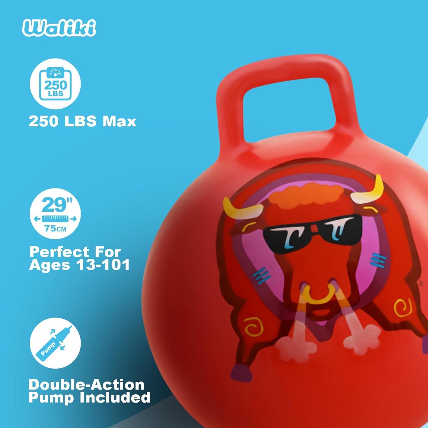 Pelota Saltarina WALIKI para Adultos 73.66 cm Roja