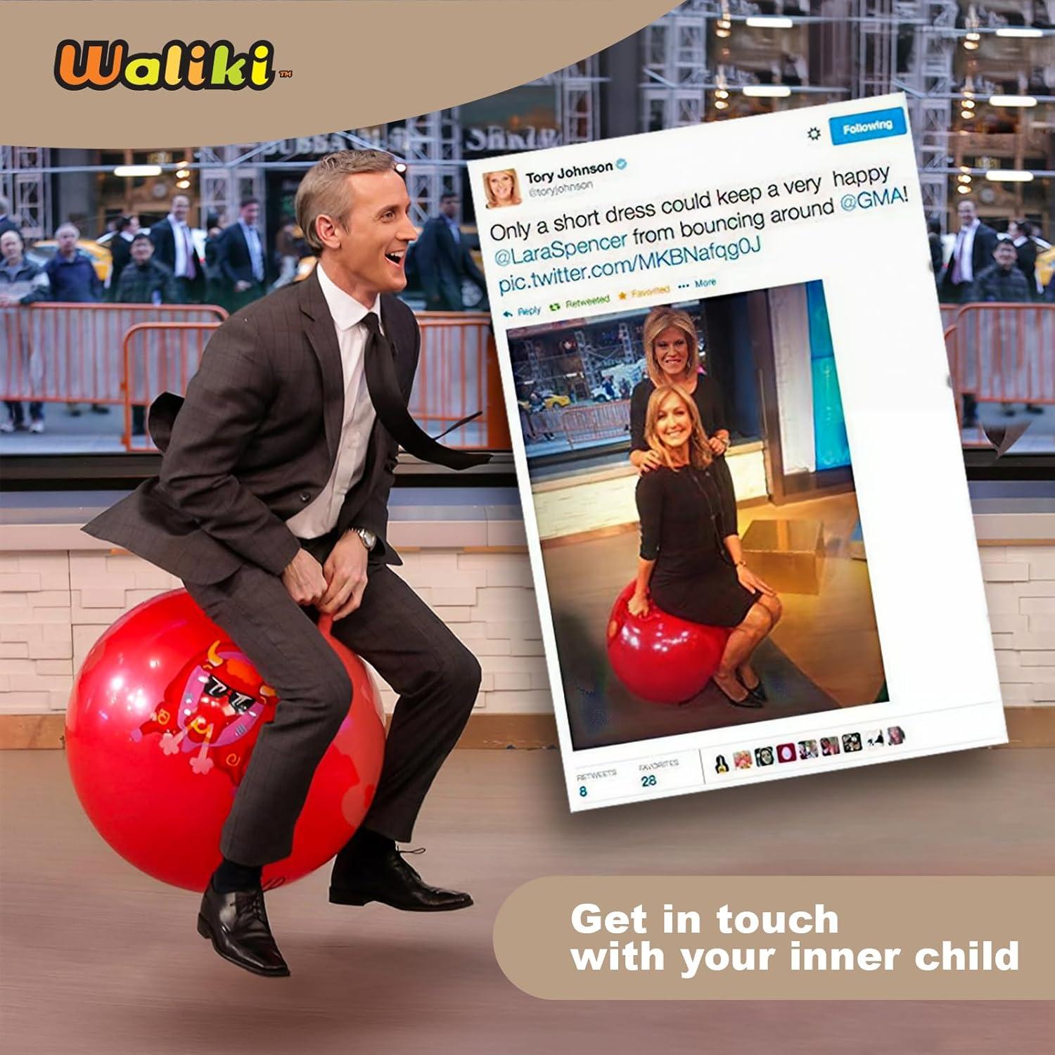 Pelota Saltarina WALIKI para Adultos 73.66 cm Roja