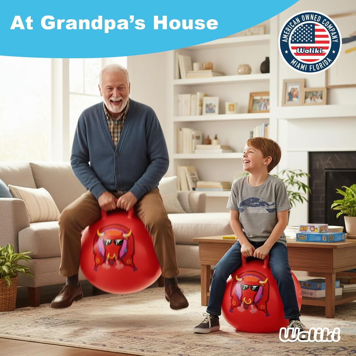 Pelota Saltarina WALIKI para Adultos 73.66 cm Roja