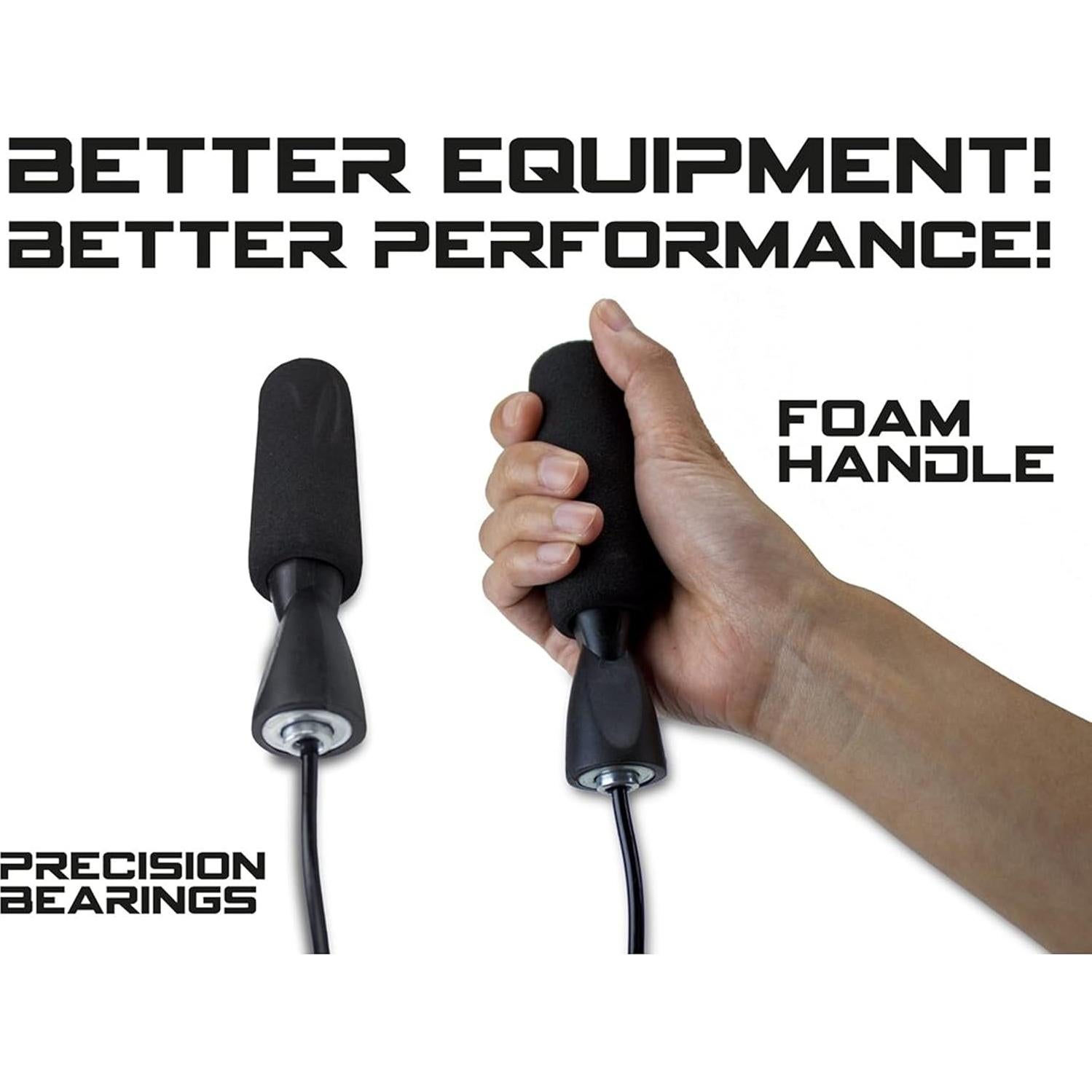 Cuerda de Salto de Velocidad Crown Sporting Goods 3.05 m Ajustable