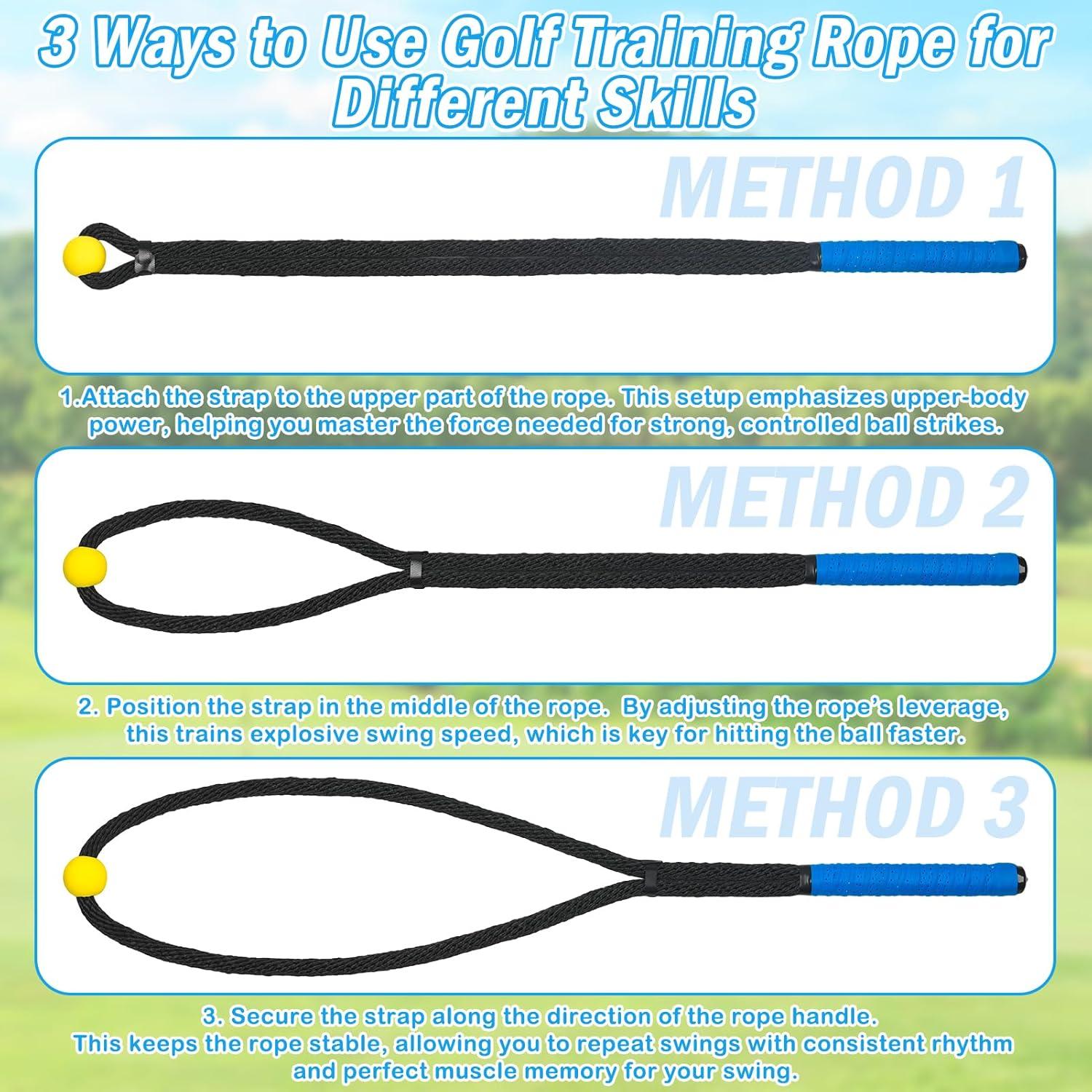 Entrenador de Swing de Golf NewShot Cuerda Premium 0.45kg