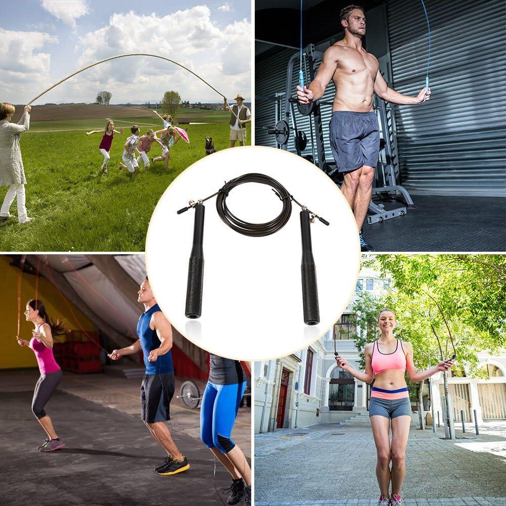 Cuerda de Saltar Ajustable Yosoo de Aluminio y Acero PVC 3m