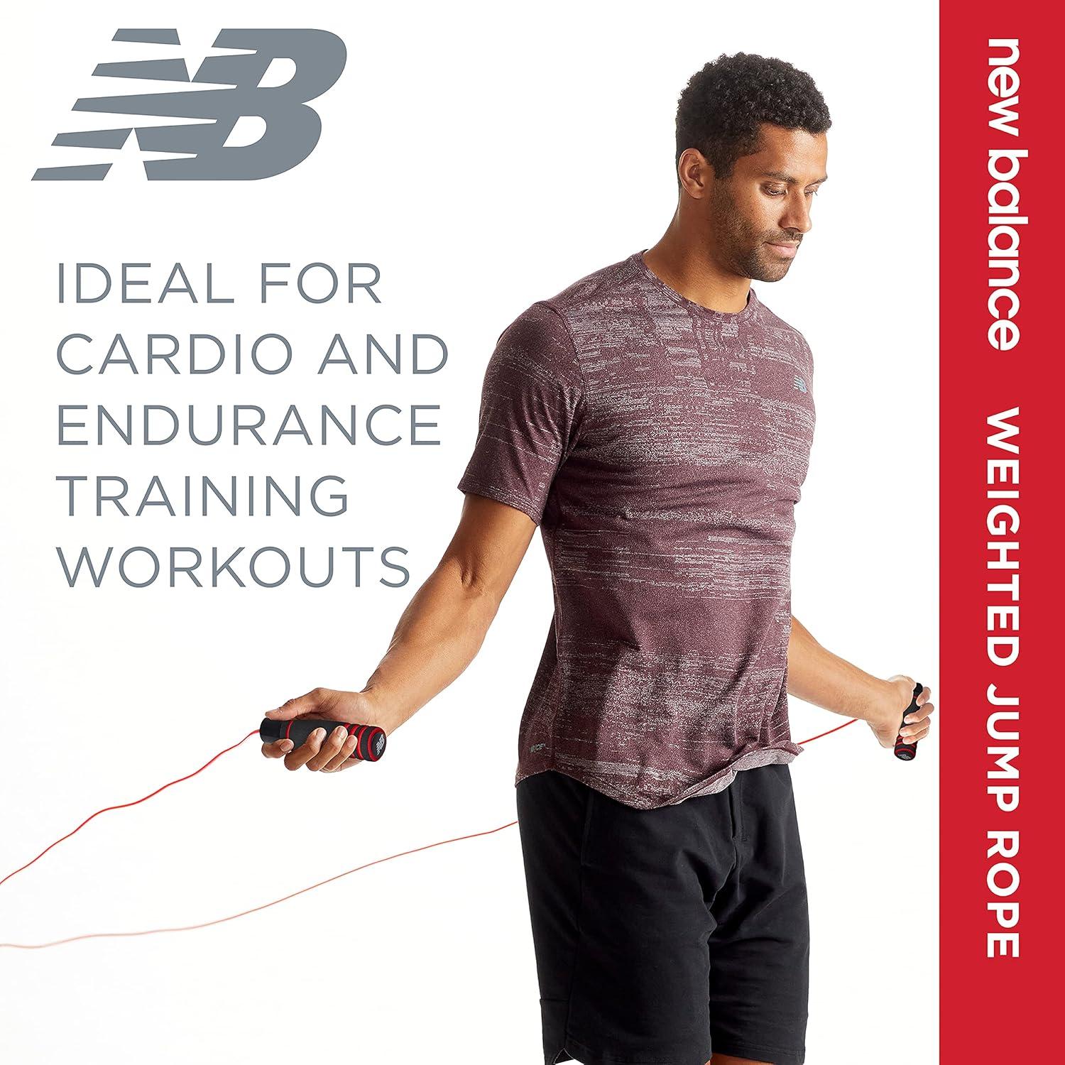 Cuerda de Salto con Peso New Balance 2.74m Ajustable Roja