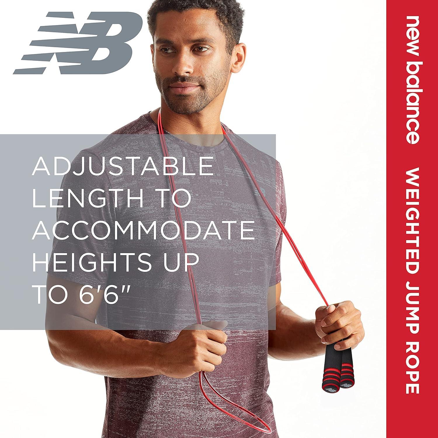 Cuerda de Salto con Peso New Balance 2.74m Ajustable Roja