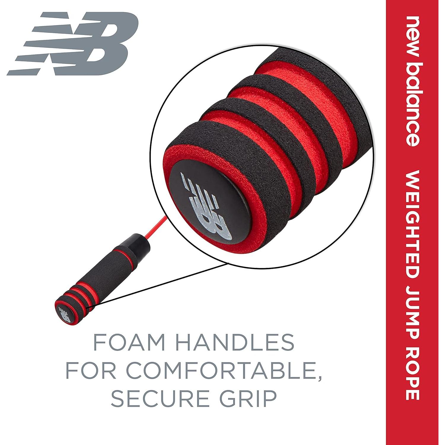 Cuerda de Salto con Peso New Balance 2.74m Ajustable Roja