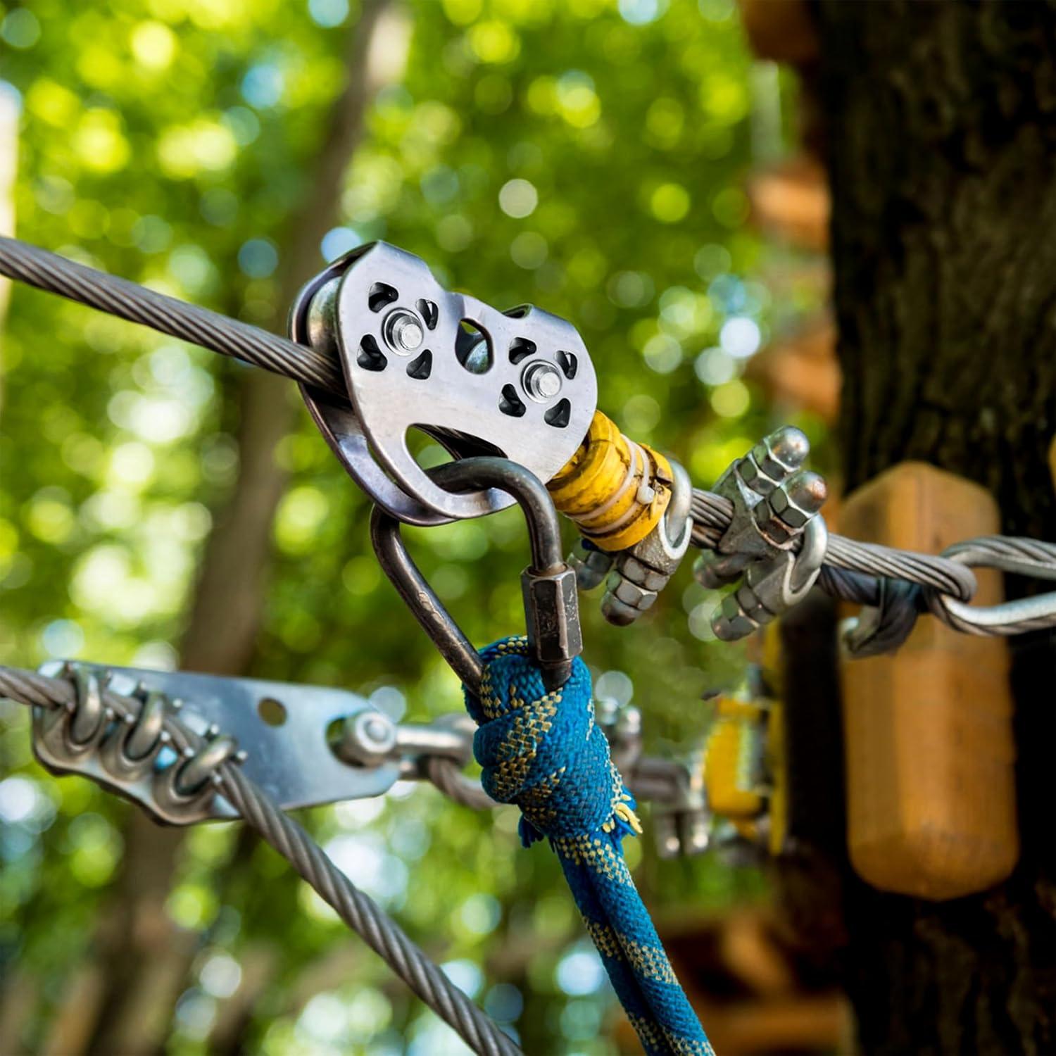 Carro de Polea Doble para Zip Line KH866 - 30kN, 13mm