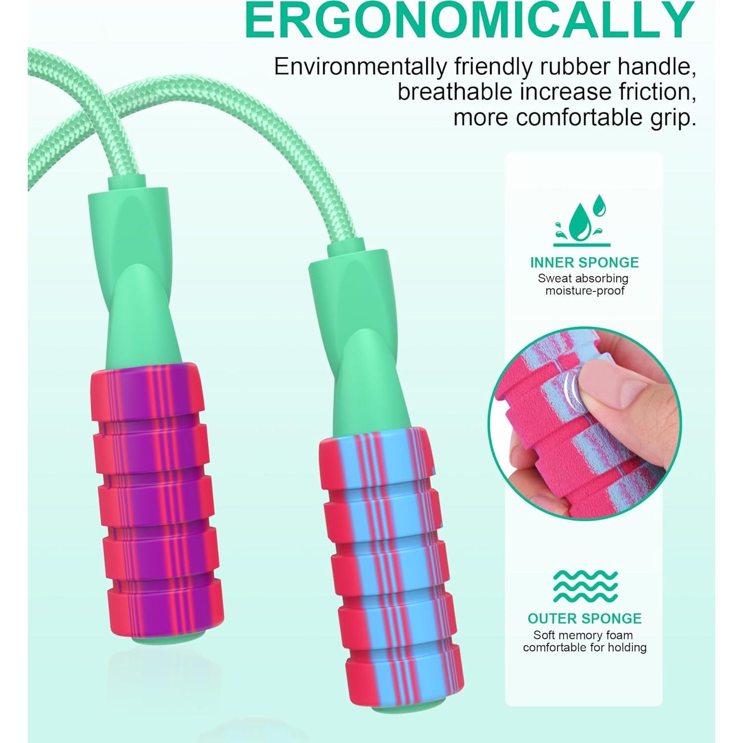 Cuerda de Saltar Ajustable Crhoeiq para Ejercicio Adultos