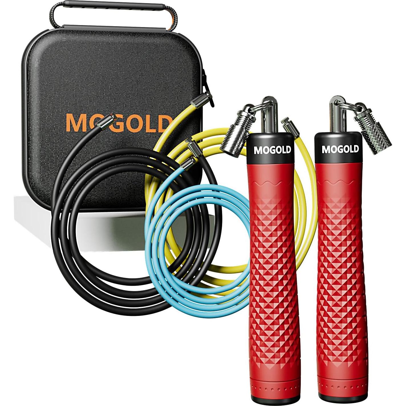Juego de Cuerda para Saltar MOGOLD con 3 Cables Intercambiables