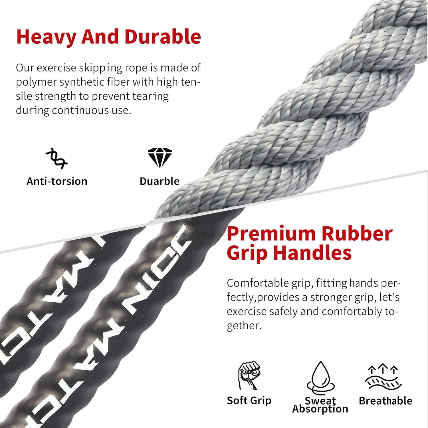 Cuerda de Salto con Peso JOIN MATCH 0.68kg para Fitness