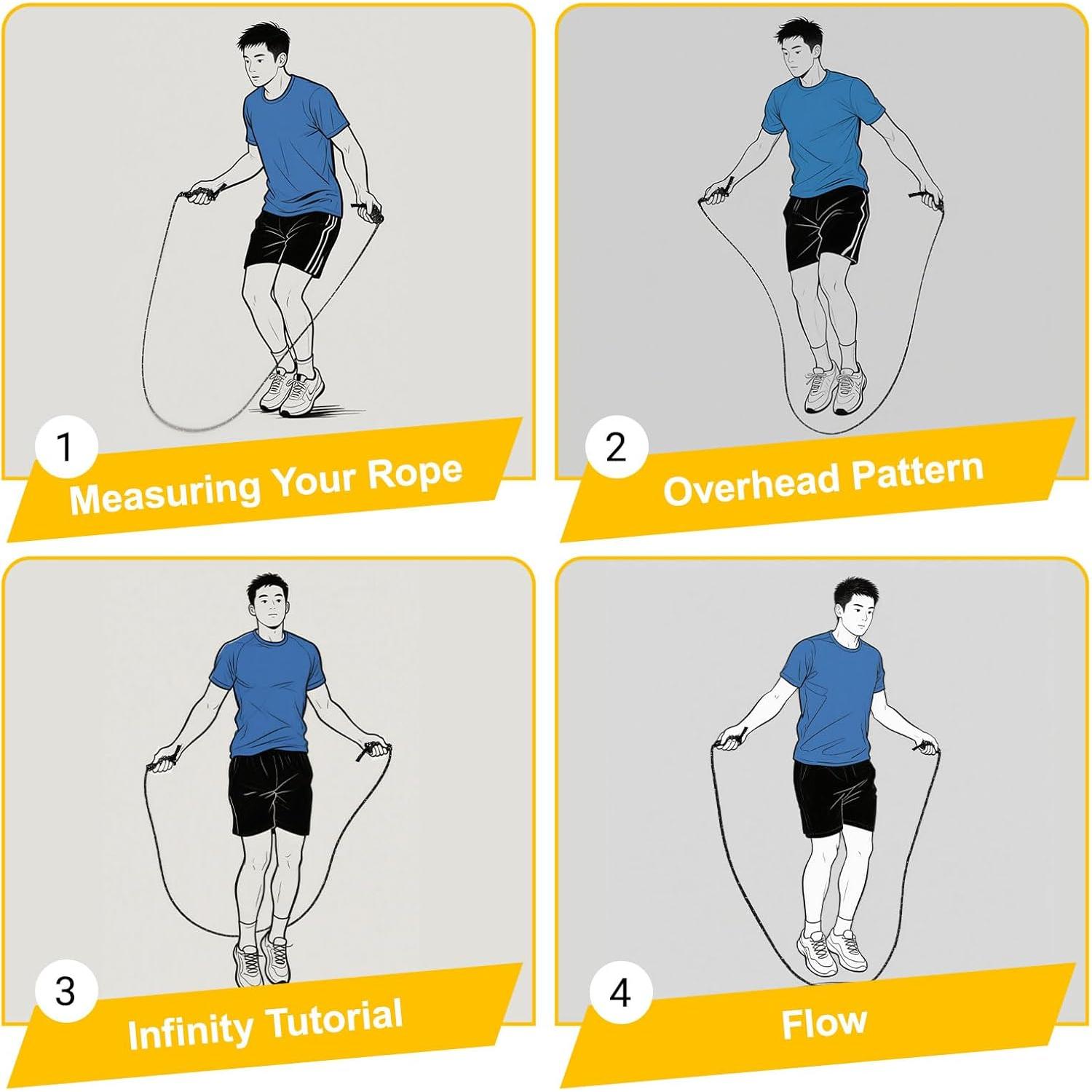 Cuerda de Salto FOLUXING Ajustable 4.1m para Fitness