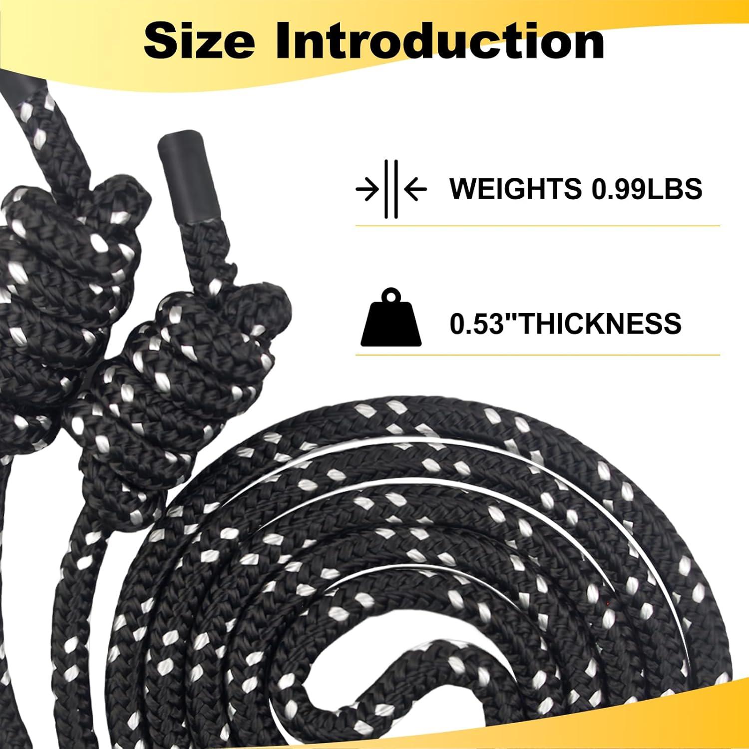 Cuerda de Salto FOLUXING Ajustable 4.1m para Fitness