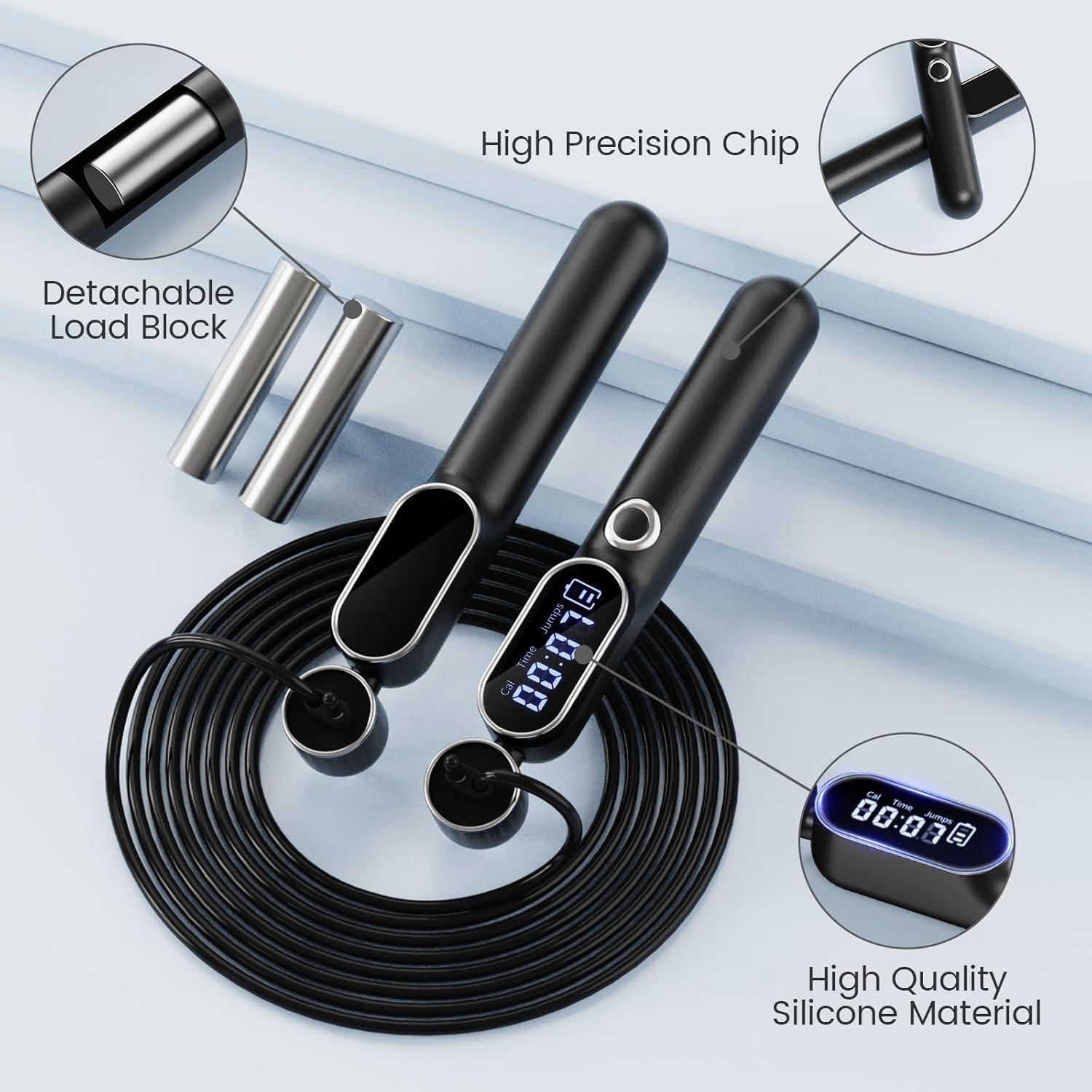 Cuerda de Salto Inteligente ATHSPO Ajustable con Contador Digital