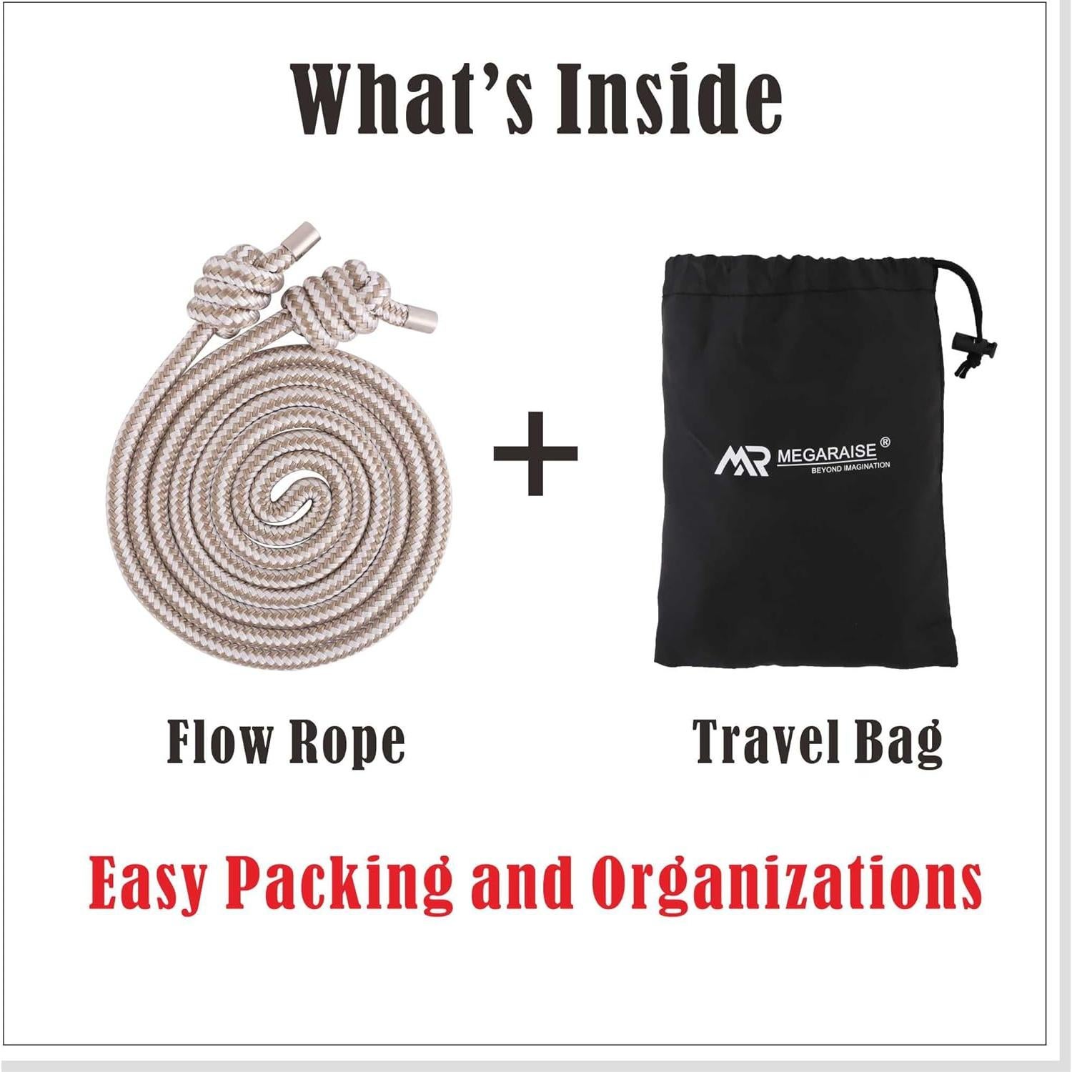 Cuerda de Salto Flow Megaraise Ajustable 0.45/0.65kg 2.9/3.81m